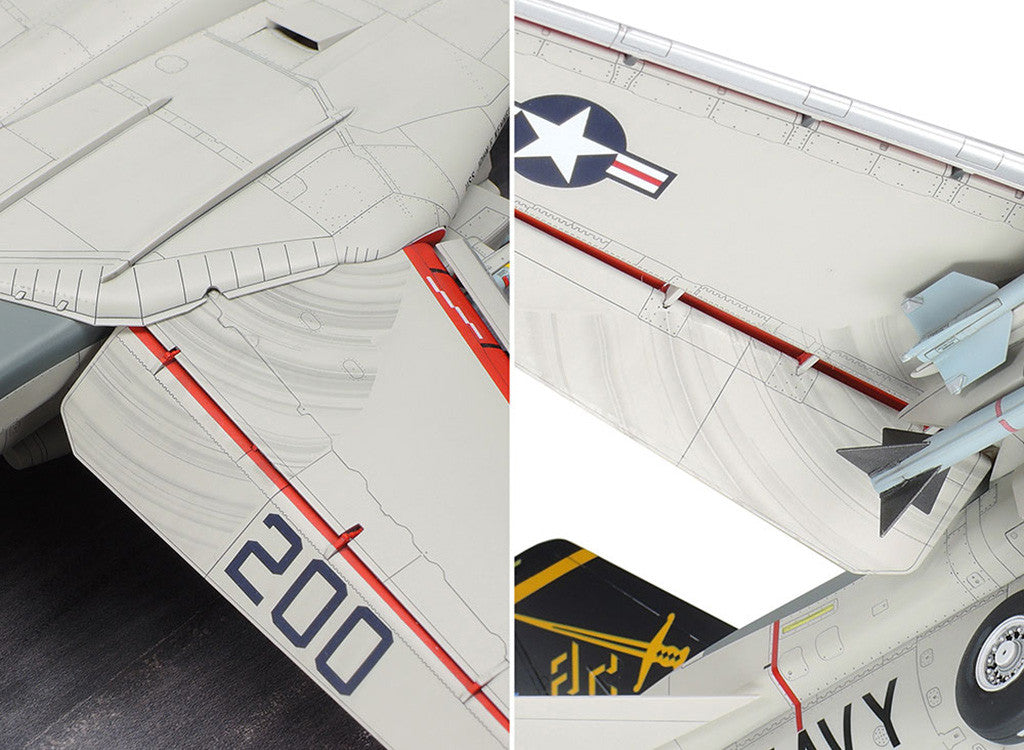 Tamiya 1/48 Grumman F-14A Tomcat (Late Model) Carrier Launch Set 61122
