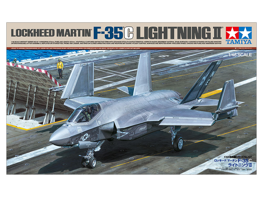 Tamiya 1/48 F-35C Lightning II Model Plane Kit 61127*