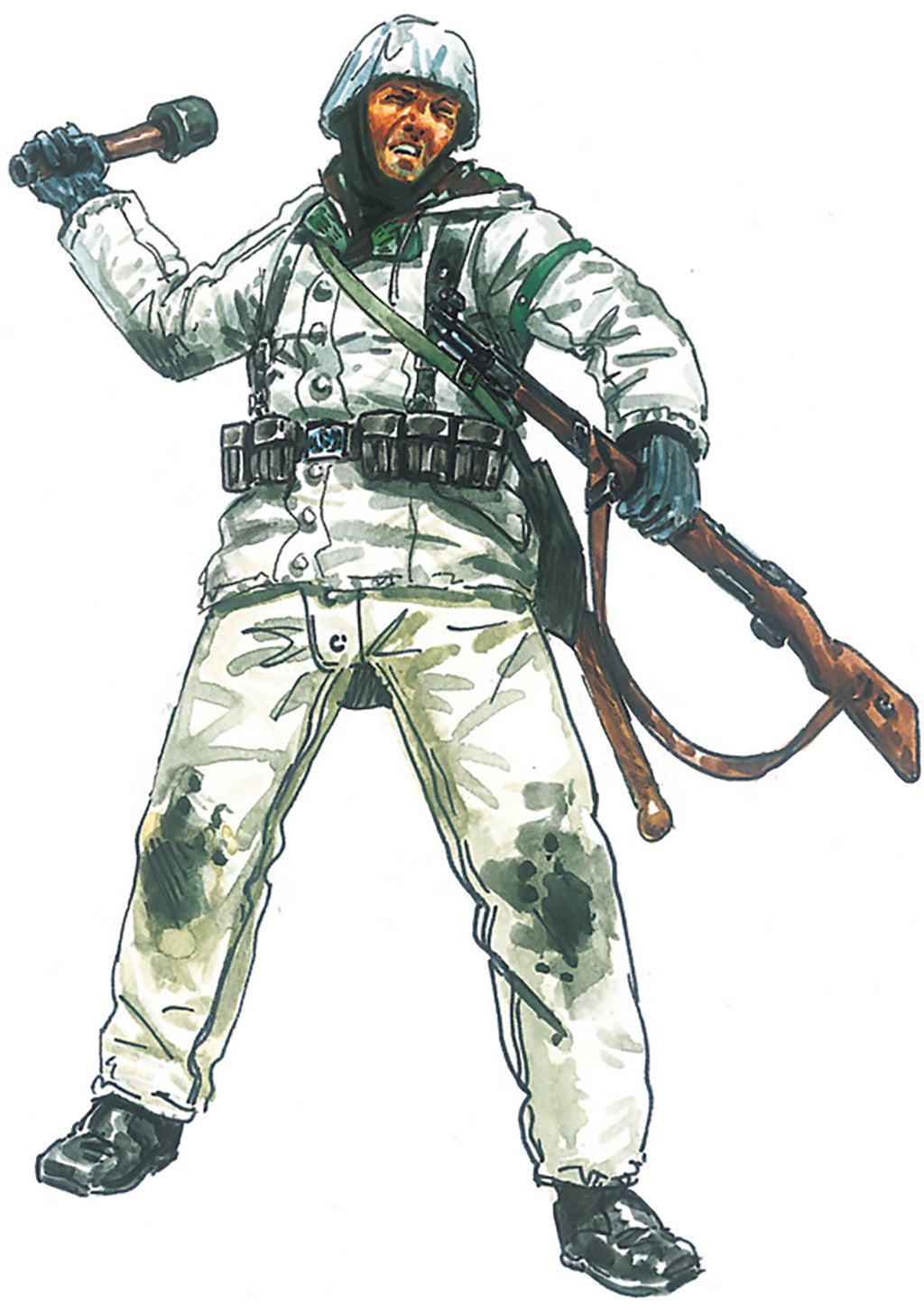 Italeri 1/72 GERMAN INFANTRY - WINTER UNIFORM Scale Model figures 6151