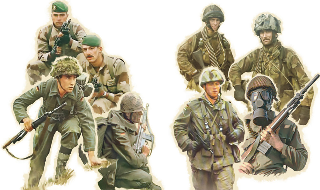 Italeri 1/72 48 x Nato troops (1980s) Figures 6191 Model kit