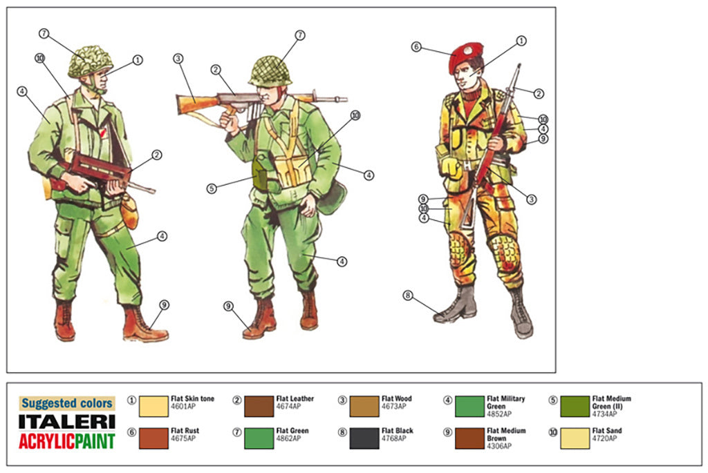 Italeri 1/72 48 x Nato troops (1980s) Figures 6191 Model kit