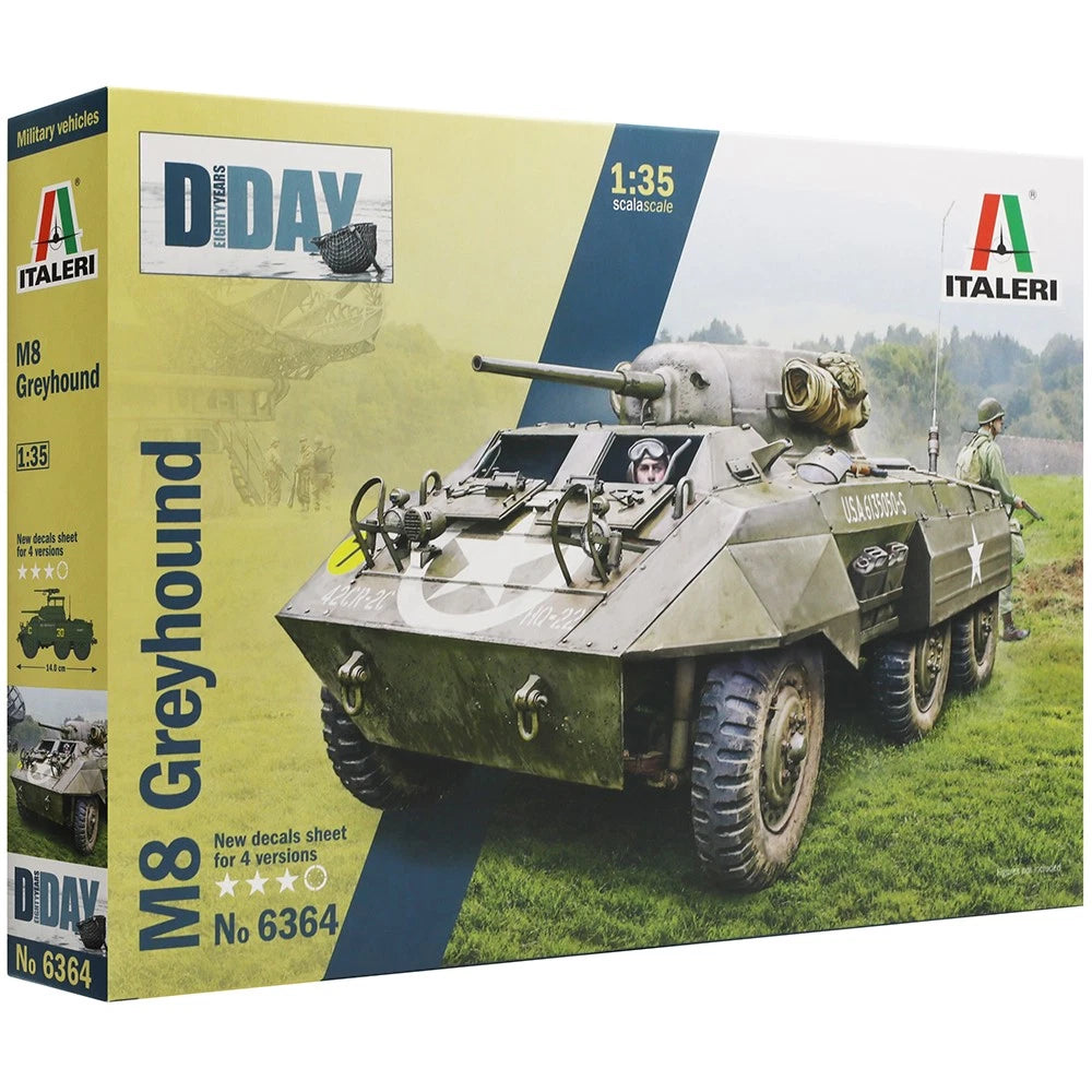 ITALERI 1/35 M8 Greyhound RR MILITARY VEHICLE SCALE KIT SET