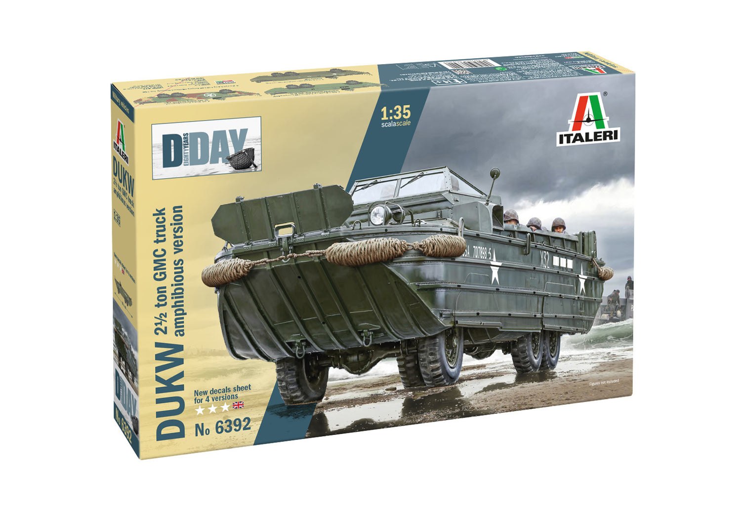 Italeri model military kit 1/35  DUKW Amphibious GMC Truck 6392