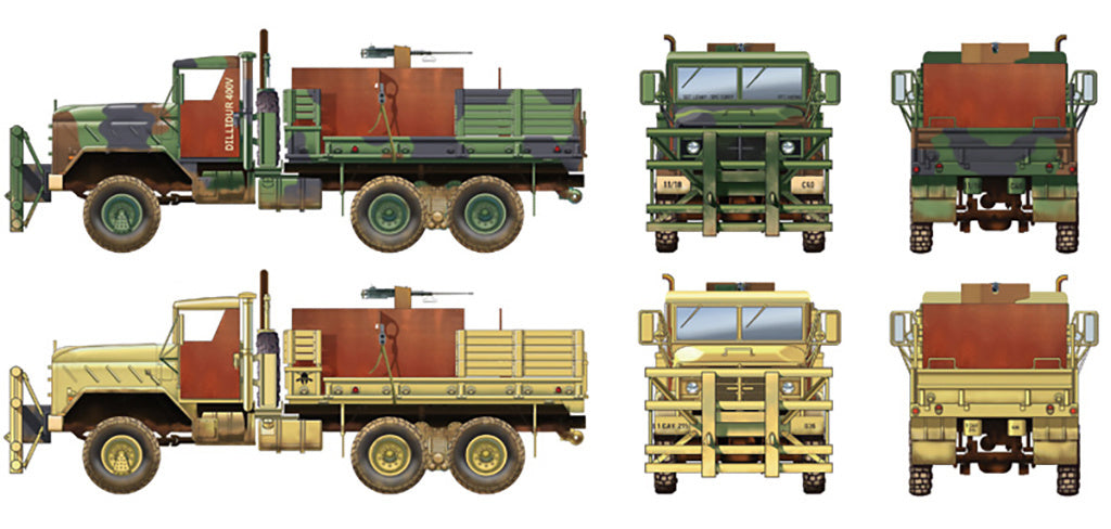 Italeri model military kit 1/35 M923 "HILLBILLY" Gun Truck 6513