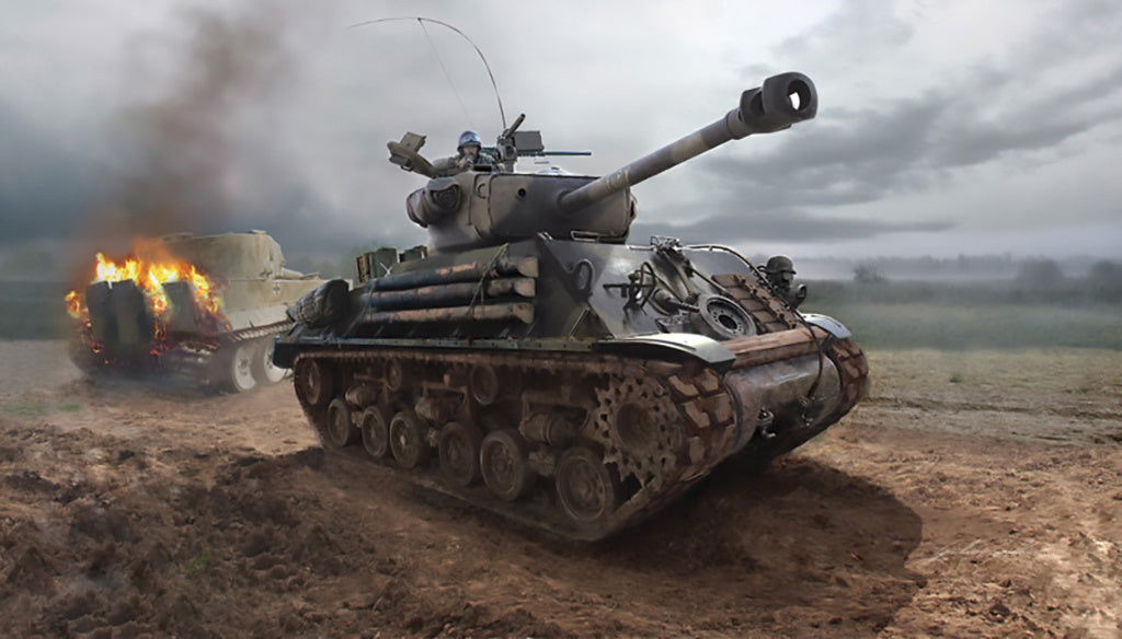 Italeri  1/35  M4A3E8 SHERMAN - EASY 8 model military Tank kit 6529