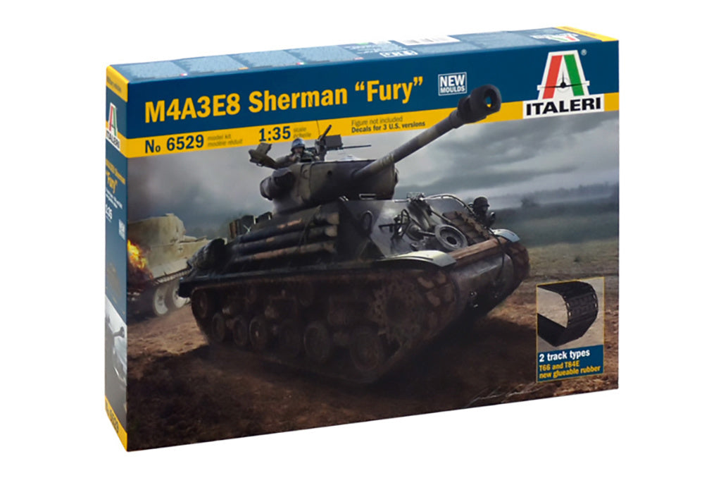Italeri  1/35  M4A3E8 SHERMAN - EASY 8 model military Tank kit 6529*