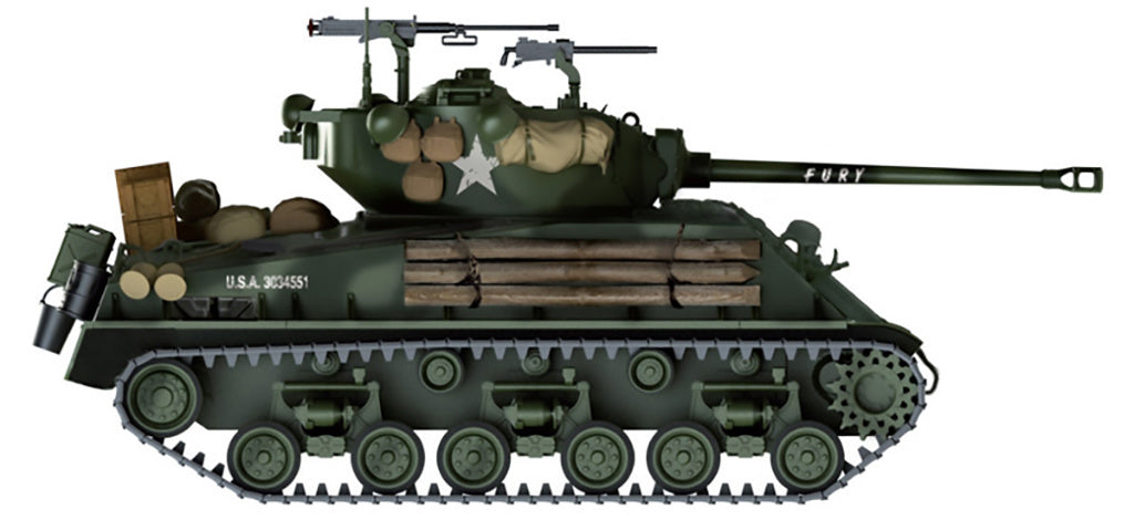 Italeri  1/35  M4A3E8 SHERMAN - EASY 8 model military Tank kit 6529