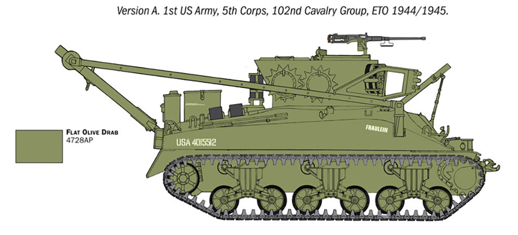 Italeri 1:35 M32 Recovery Vehicle Scale Model Kit 6547