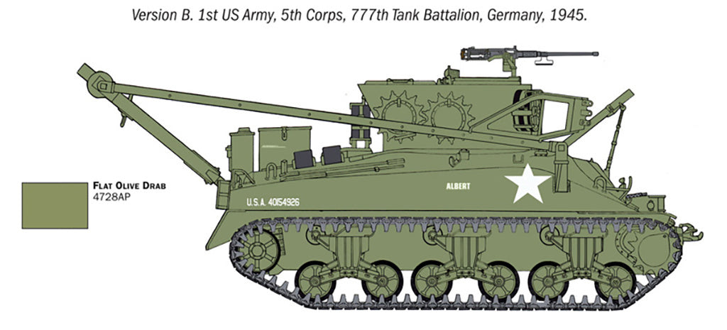 Italeri 1:35 M32 Recovery Vehicle Scale Model Kit 6547