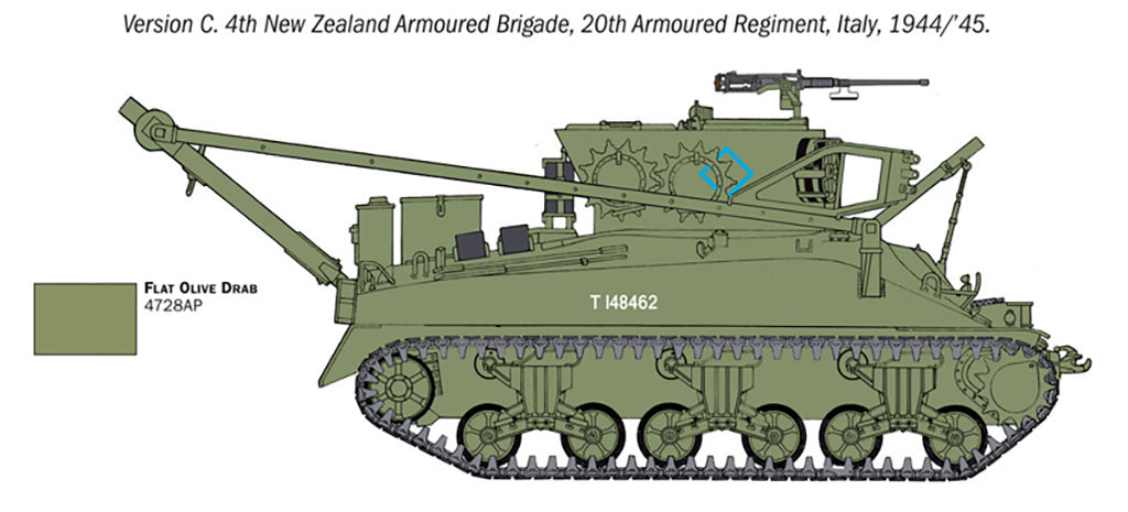 Italeri 1:35 M32 Recovery Vehicle Scale Model Kit 6547
