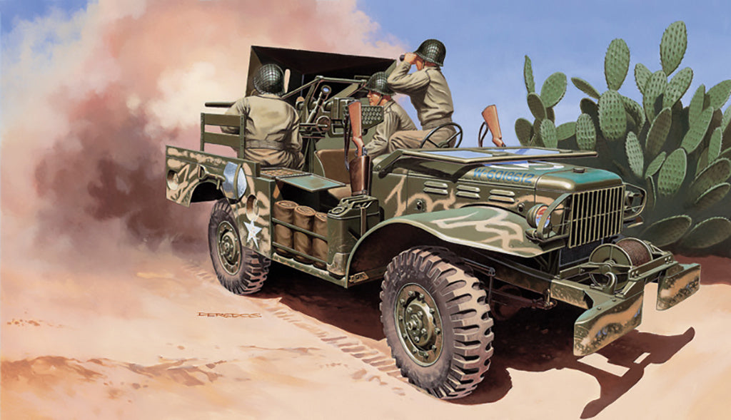Italeri 1/35 37 mm Gun Motor Carriage M6 Jeep Scale Model kit 6555