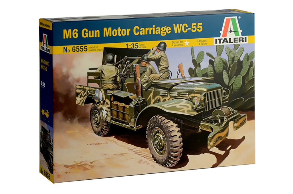 Italeri 1/35 37 mm Gun Motor Carriage M6 Jeep Scale Model kit 6555