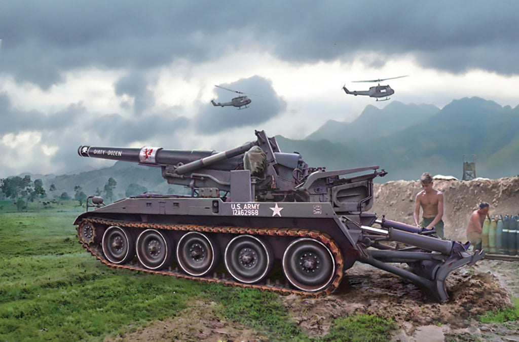 Italeri M110 Self Propelled Howitzer 1/35 Military scale model Kit 6574