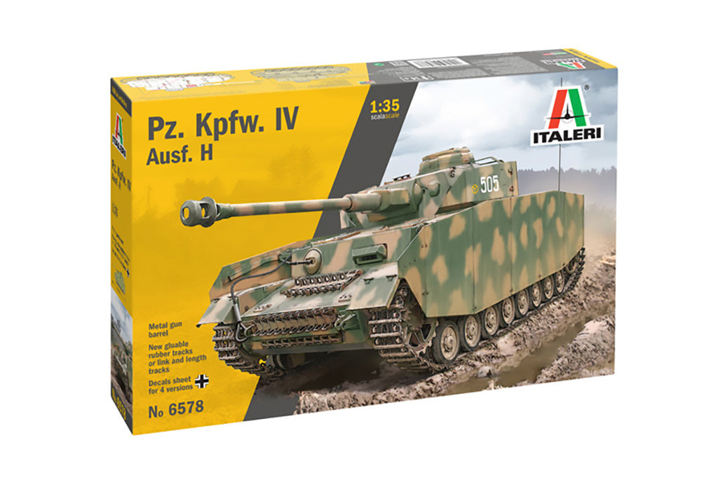 Italeri  1/35 Pz. Kpfw. IV Ausf. H Scale Model Military Tank  kit 6578*
