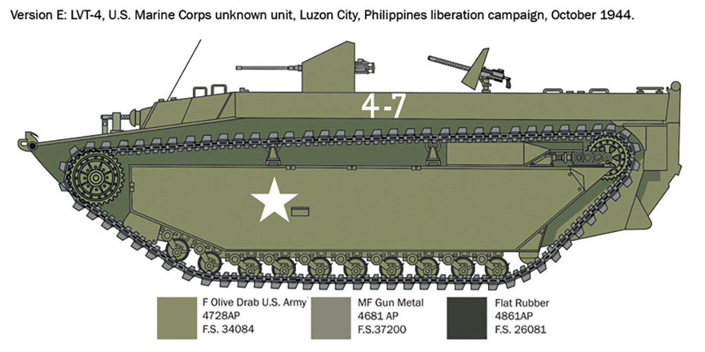 Italeri  1/35 LVT-4 Water Buffalo model military scale kit 6752