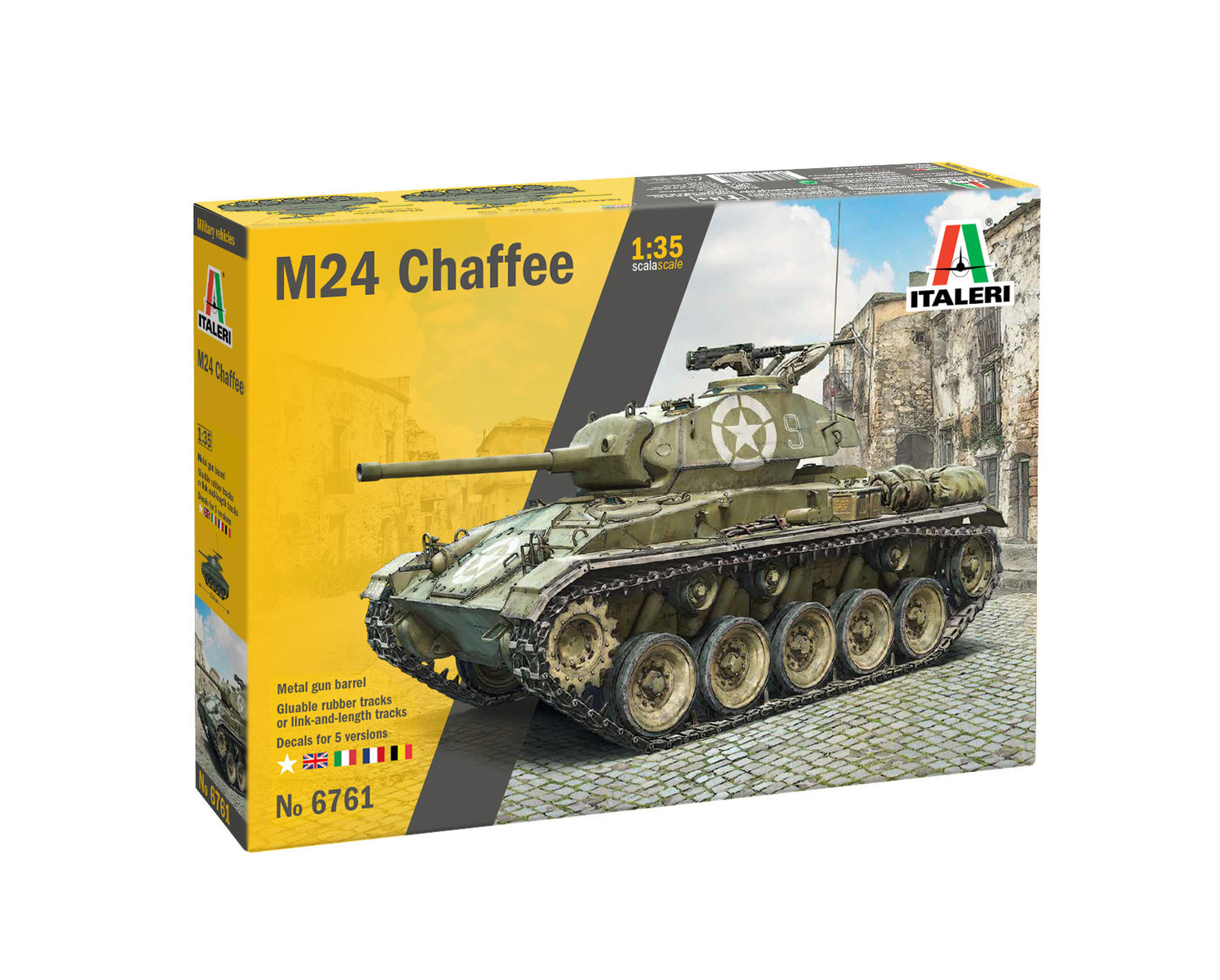 Italeri M24 "Chaffee" Tank 1/35 Scale Military model Kit 6761