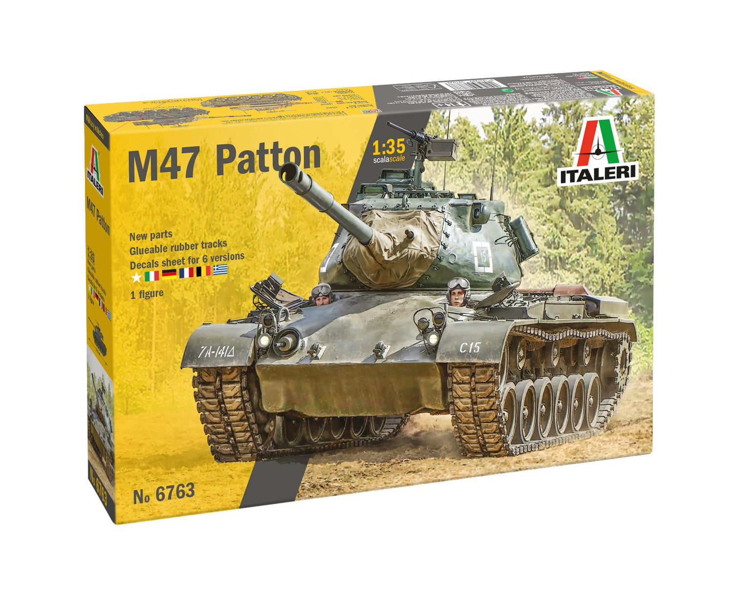 Italeri 1/35 M47 Patton Scale Model Tank Kit 6763*