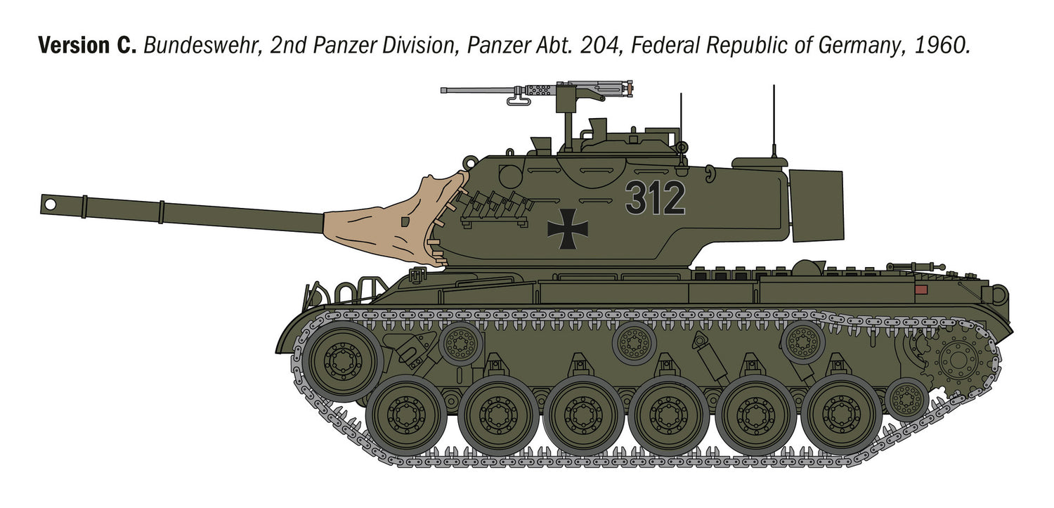 Italeri 1/35 M47 Patton Scale Model Tank Kit 6763*