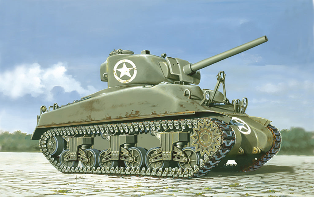 Italeri  1/72 M4 Sherman Tank Military Model kit 7003