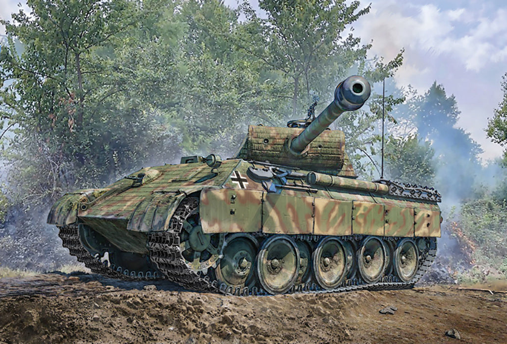 Italeri 1/72 Sd.Kfz. 171 Pz.Kpfw. V Panther Ausf. A Tank Military Model kit