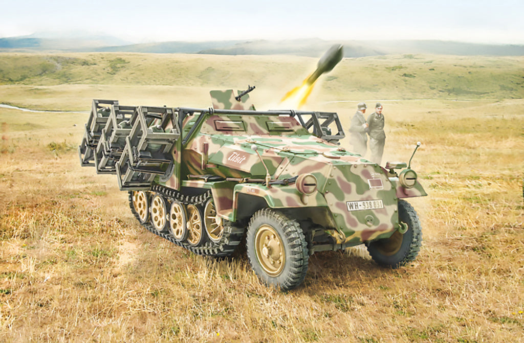 Italeri Sd.Kfz. 251/1 Stuka zu Fuss Half Track Miltary 1/72 Scale Model Kit 7080