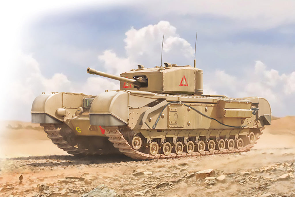 Italeri 1:72 Churchill Mk. III Tank Military Scale Model Kit 7083