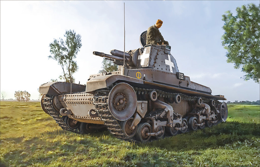 Italeri 1:72 Panzerkampfwagen 35 (t) Military Tank Scale Model Kit 7084