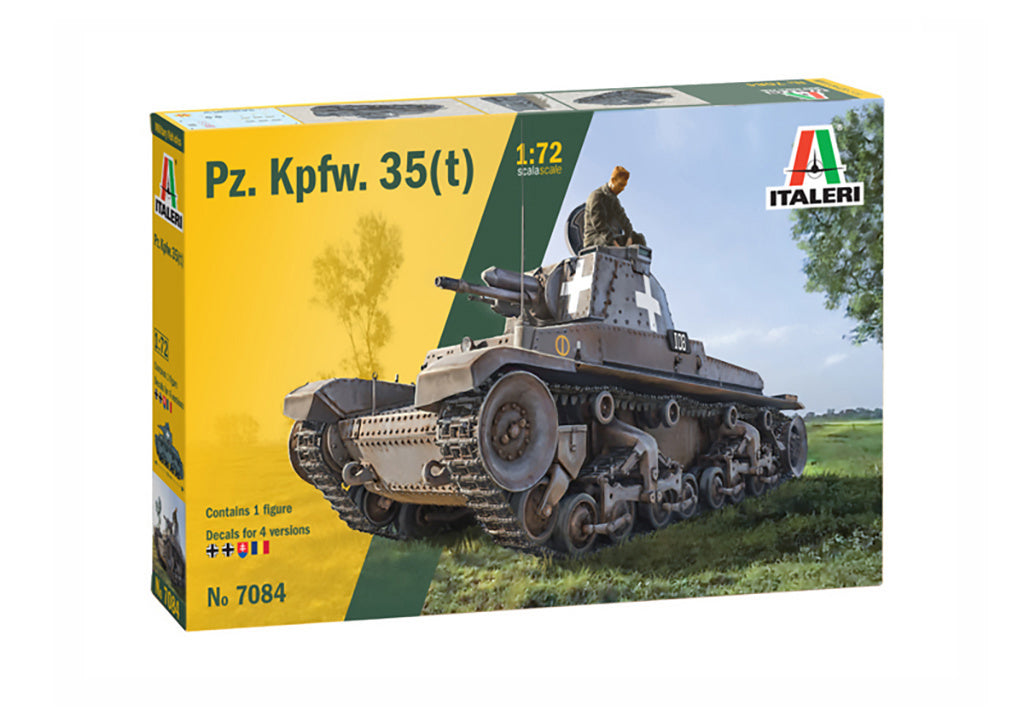 Italeri 1:72 Panzerkampfwagen 35 (t) Military Tank Scale Model Kit 7084