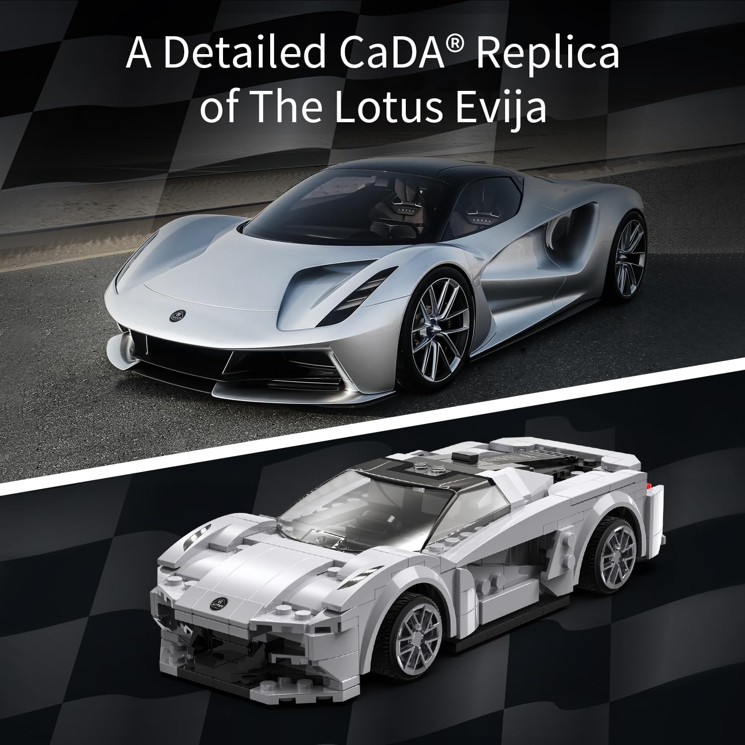 Cada 1:20 RC Lotus Evija Sports Car 308 pcs Building Block Brick Set C51071W