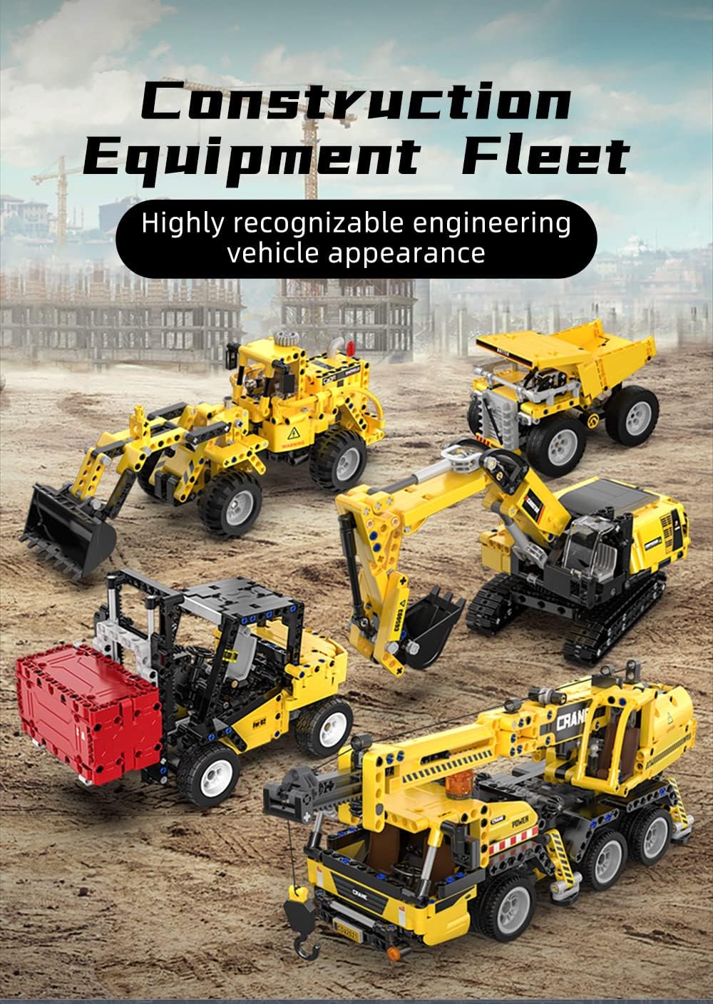 CaDA Heavy Duty Haul Dump Truck Building brick block Set 372 pcs C65001W