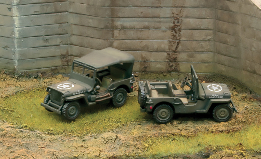 Italeri 1/72 1/4 TON 4X4 TRUCK (2 FAST ASSEMBLEY MODELS) Military Model Kit