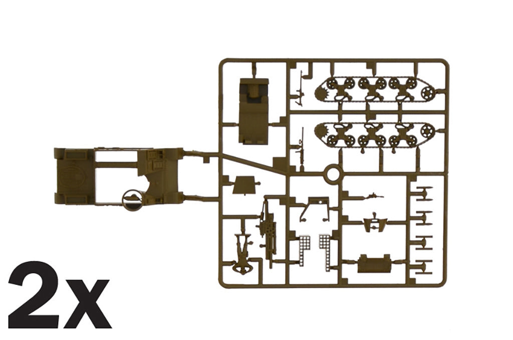Italeri 1/72 M7 PRIEST/KANGAROO - FAST ASSEMBLY Model Tank Kit 7513