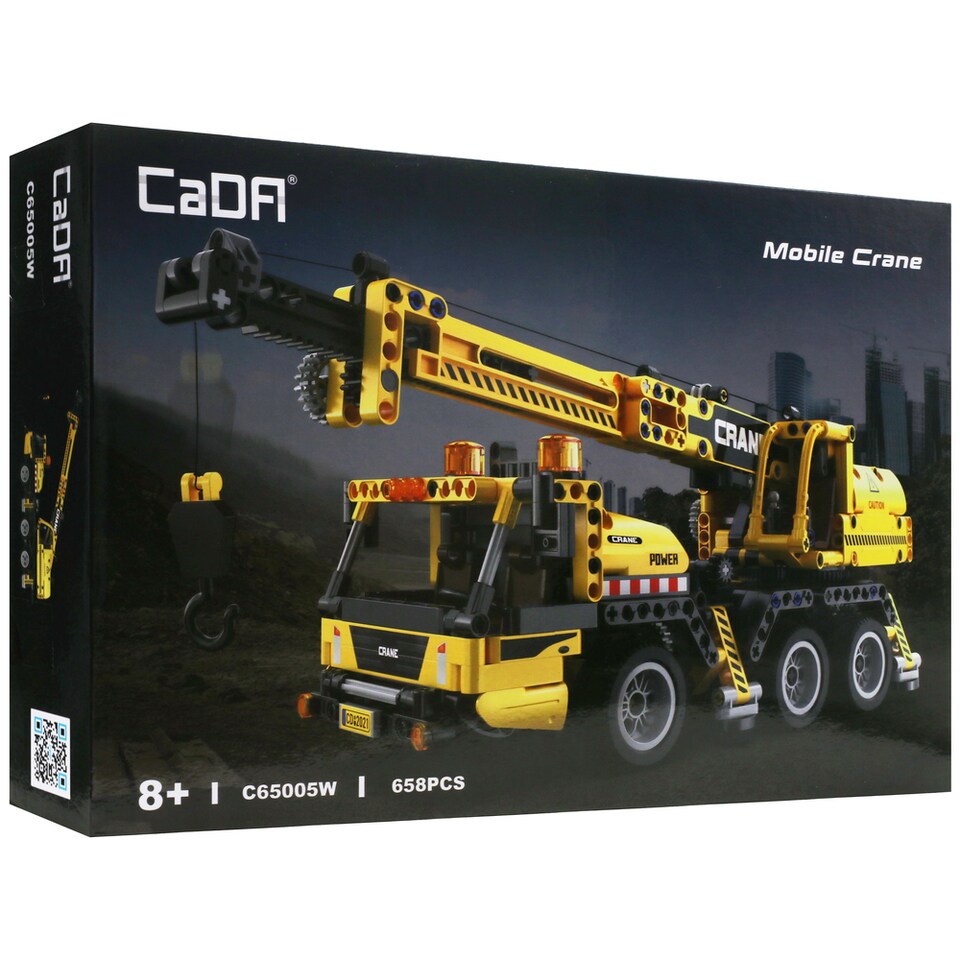 CaDA Mobile Construction Crane - 658 pcs Building Brick Set C65005W
