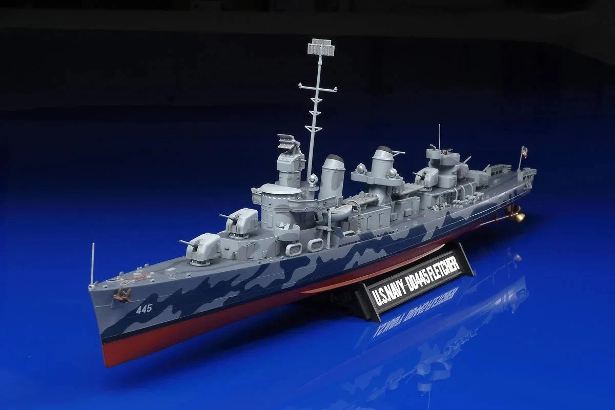 Tamiya 1/350 U.S. Navy DD445 Fletcher Destroyer Ship Scale Model Kit 78012