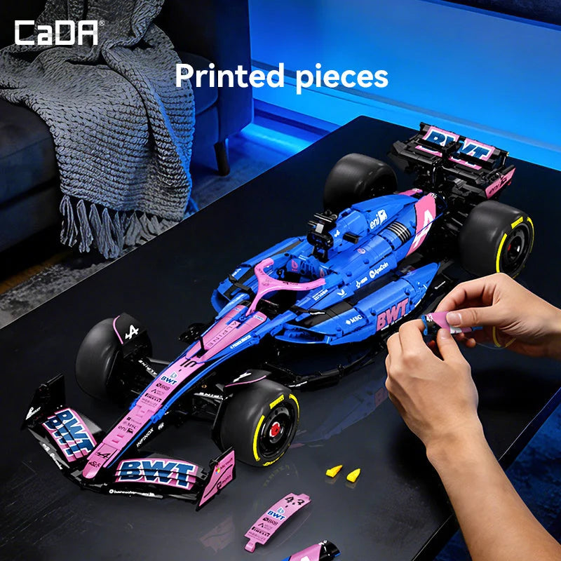 CaDA 1:8 BWT Alpine F1 Team A525 Racing Car 2173 pcs C64012W