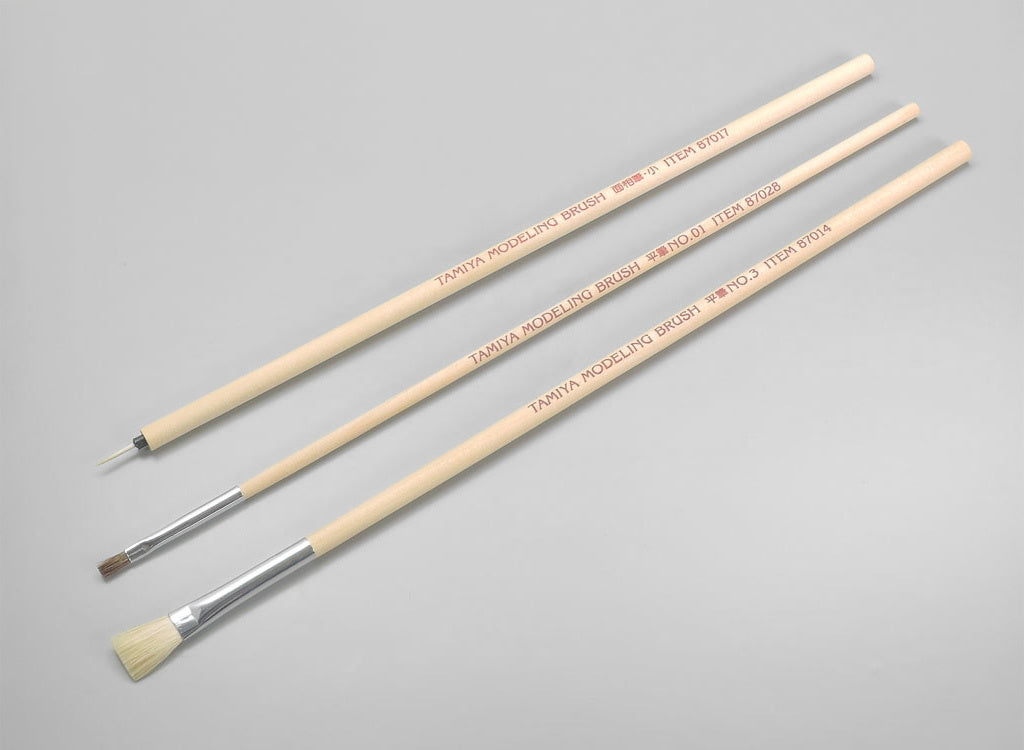 Tamiya Modelling Paint Brush Set Of 3 87066
