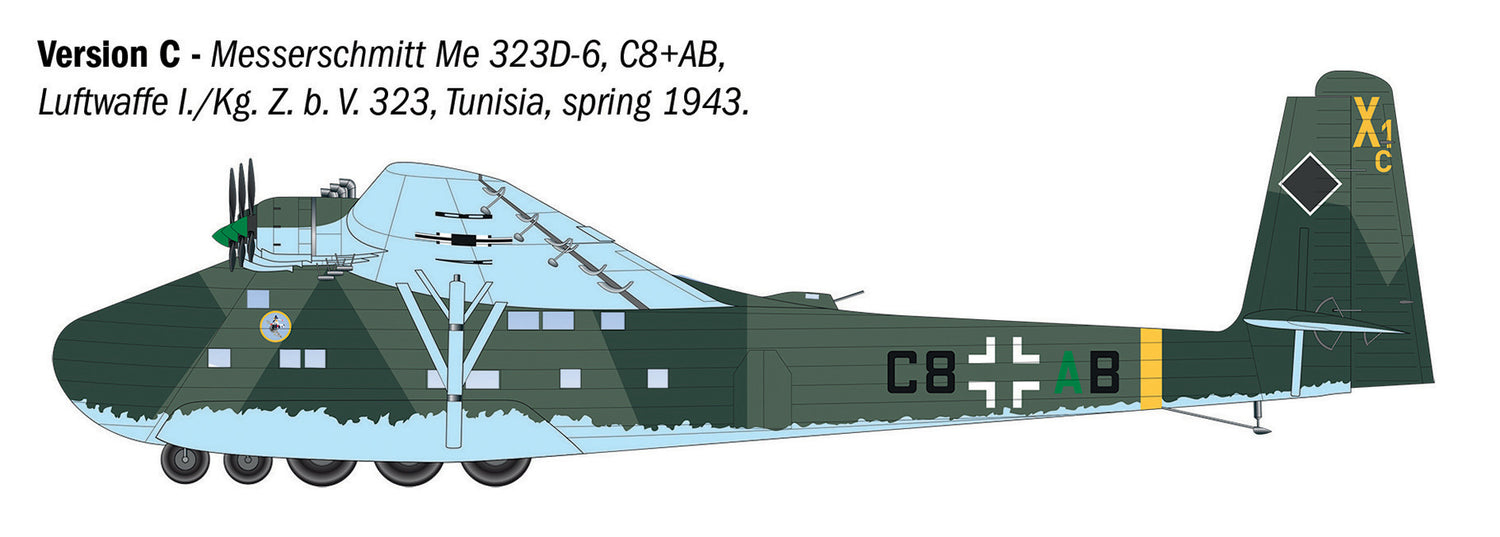 Italeri 1/72 Messerschmitt Me 323 Gigant Model Aircraft Set 90104