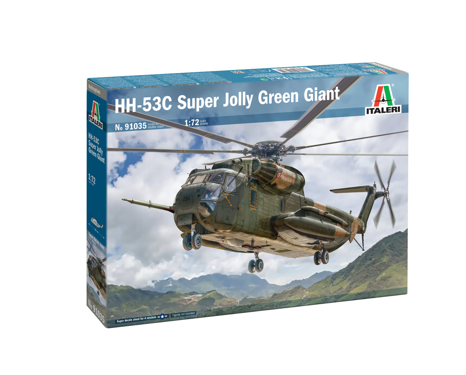 Italeri HH-53C Super Jolly Green Giant Helicopter Scale Model Kit 91035