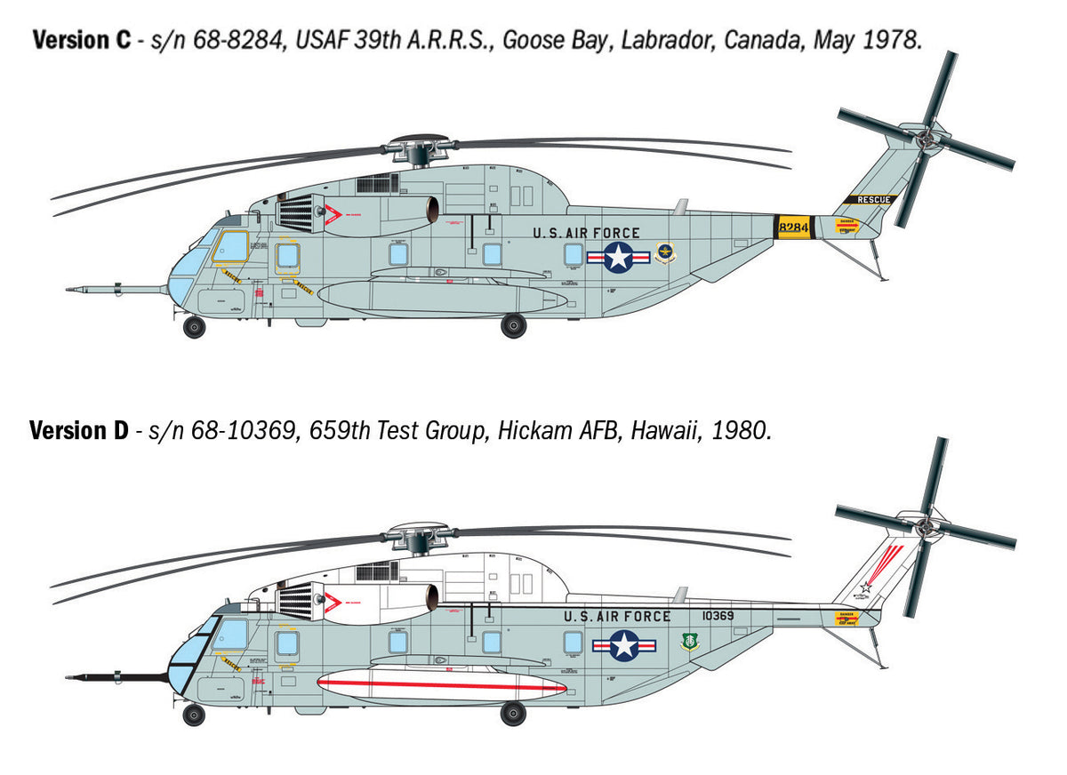 Italeri HH-53C Super Jolly Green Giant Helicopter Scale Model Kit 91035