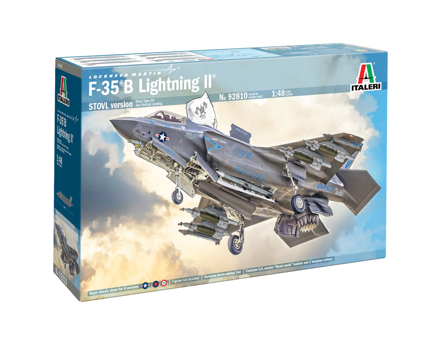 Italeri 1/48  F-35B Lightning II Scale model Fighter Jet kit 92180*