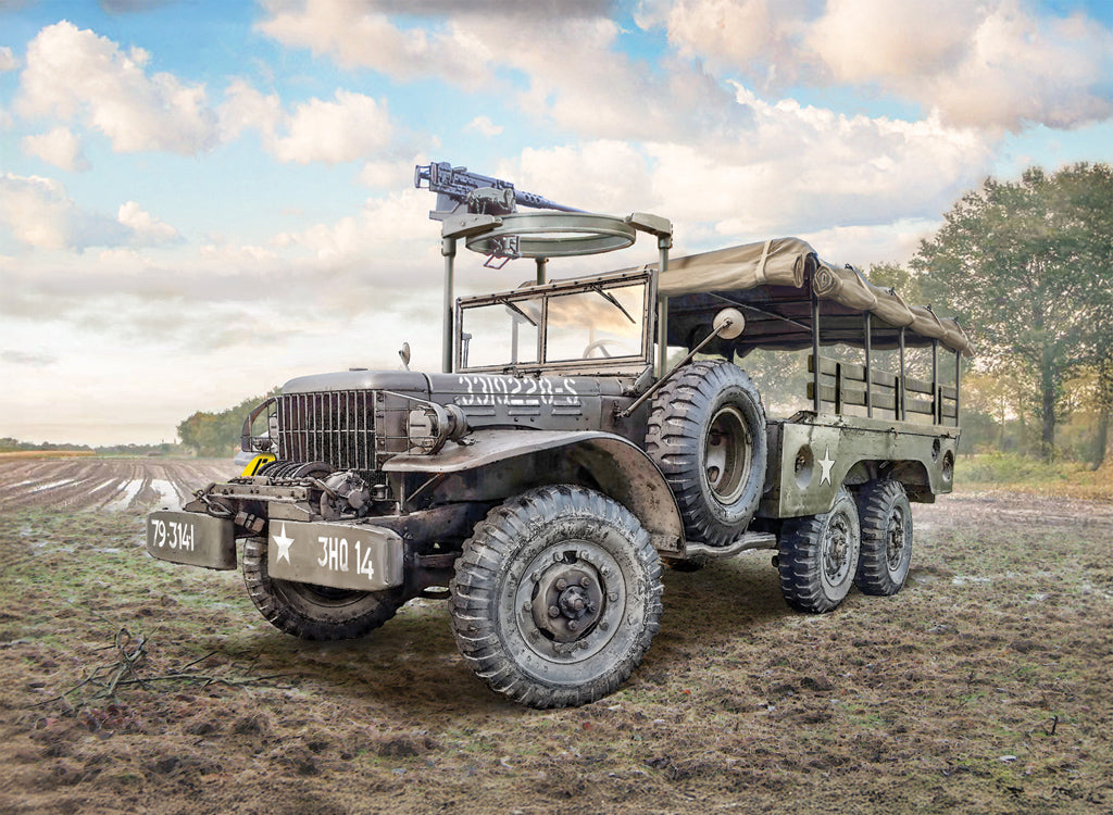 Italeri Dodge WC62 1/½ ton 6x6 Truck 1/35 Scale Military Model Kit