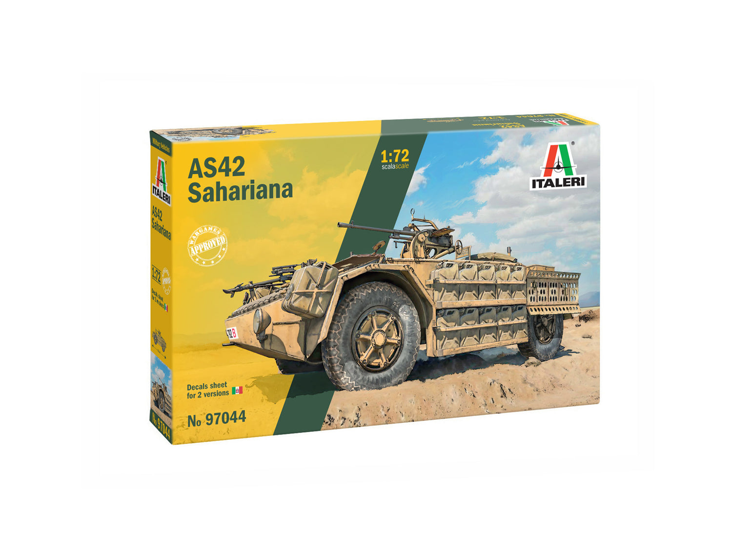 Italeri 1/72 AS.42 Sahariana Military Scale Model Truck 97044