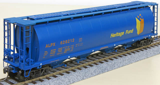 N Scale 55Ft Cylindrical Hopper Freight Car - "ALPX Heritage Fund"