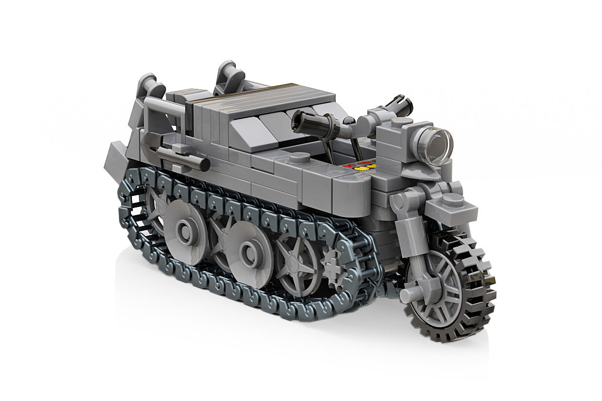 Kettenkrad Tracked Motorcycle Military Building Block Set