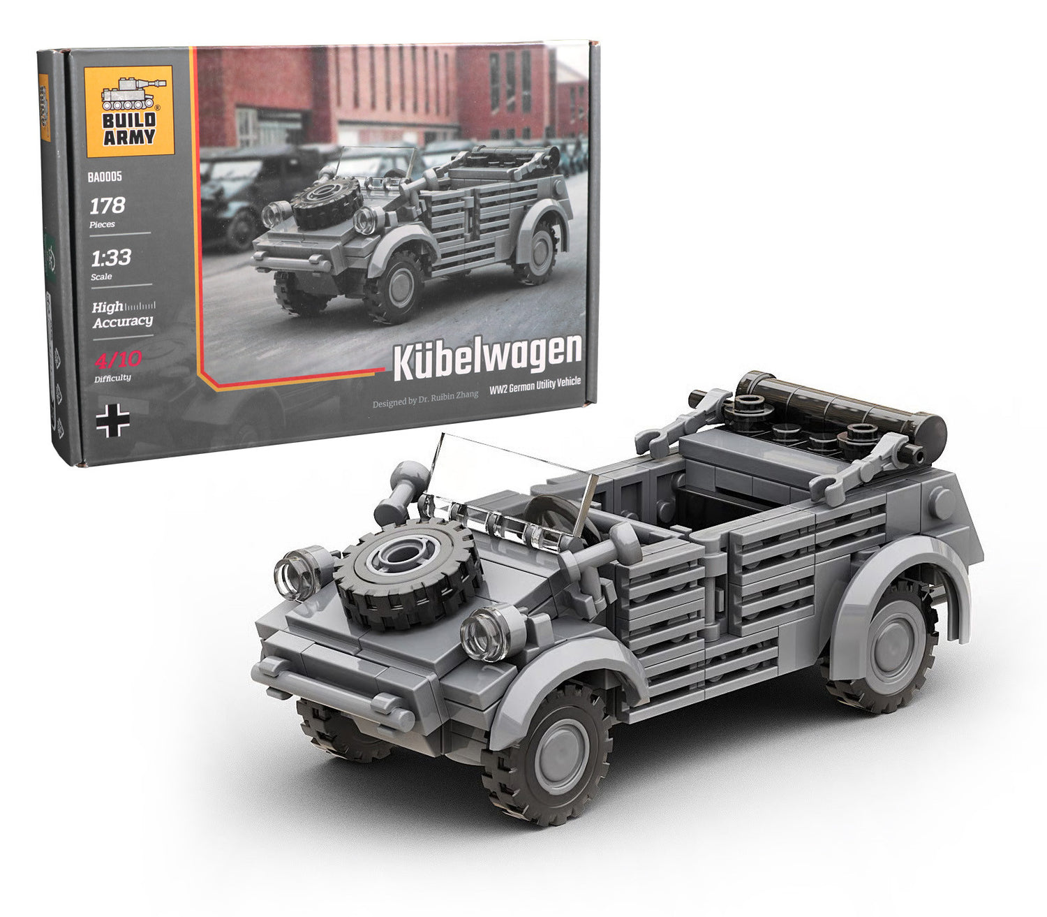 Kubelwagen Car Military Building Block Set