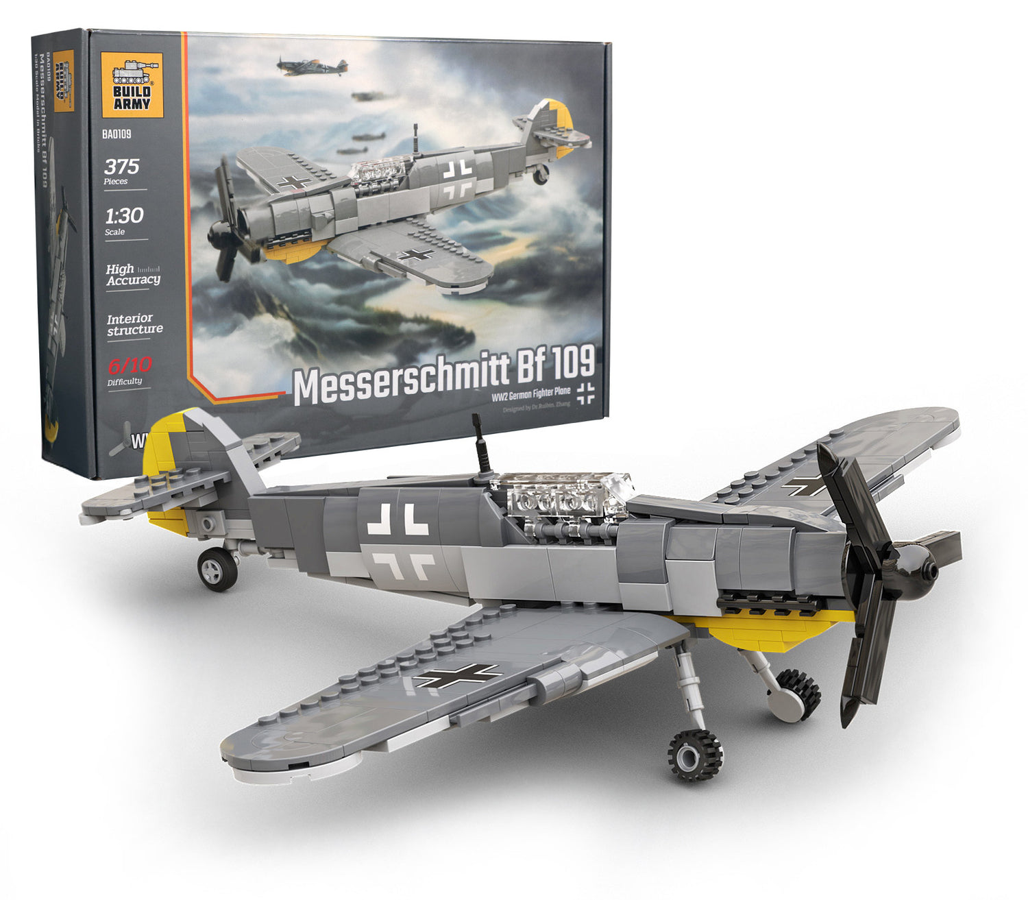 Messerschmitt Bf 109 Plane Military Building Block Set