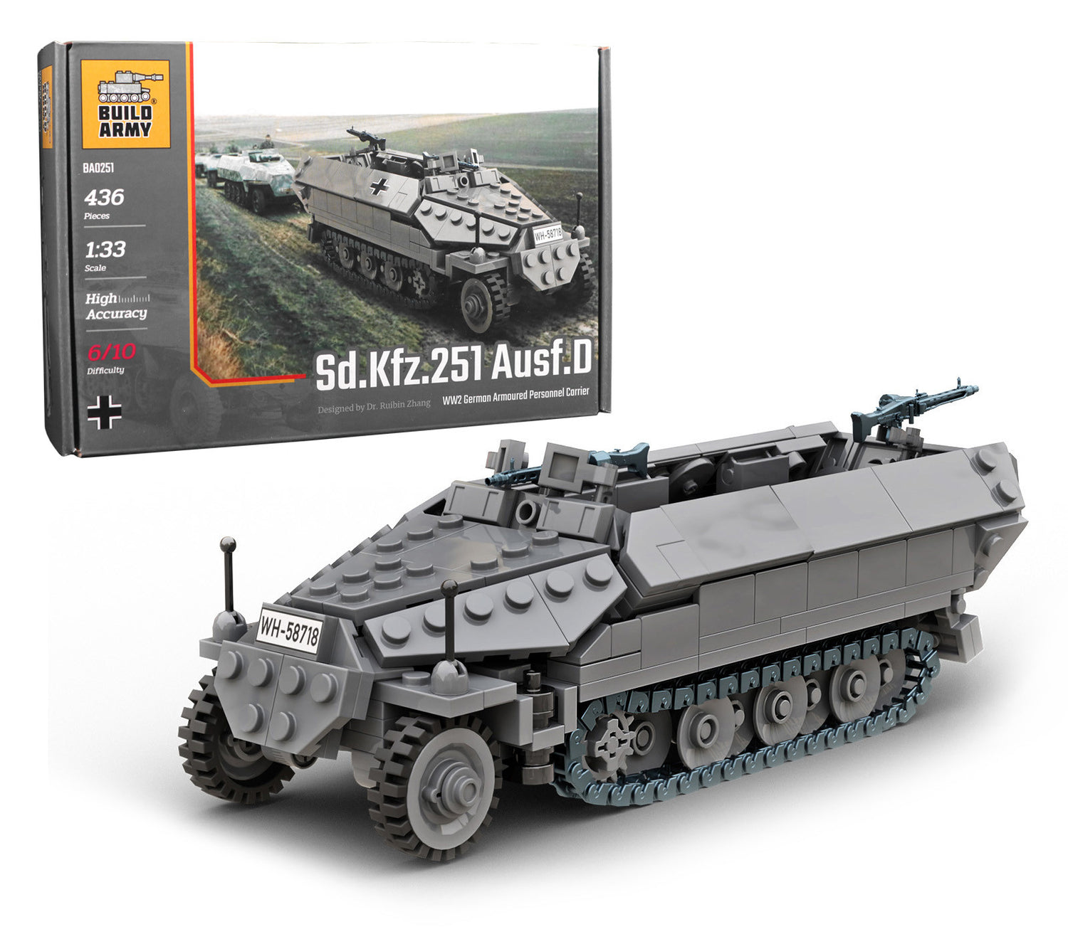 Sd. Kfz. 251 Ausf.D Buildamy Military Building Block Set
