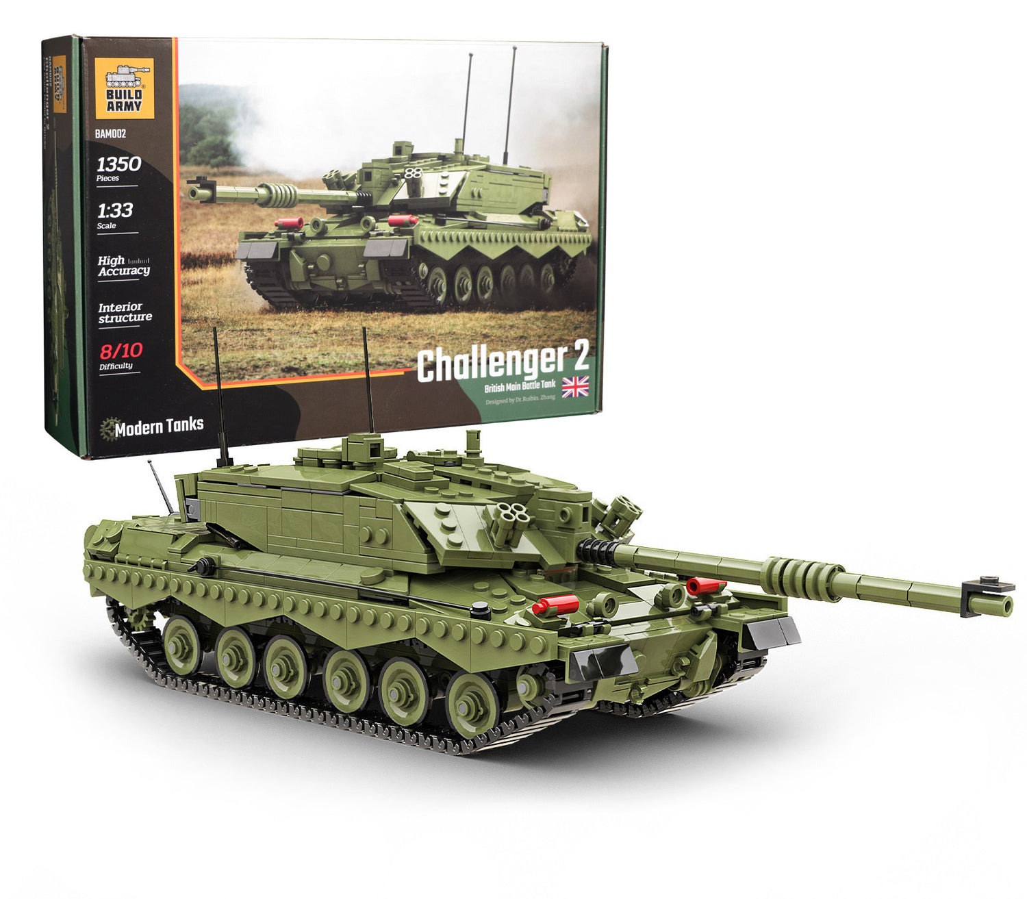 Challenger 2 Main Battle Tank Military Building Block Set