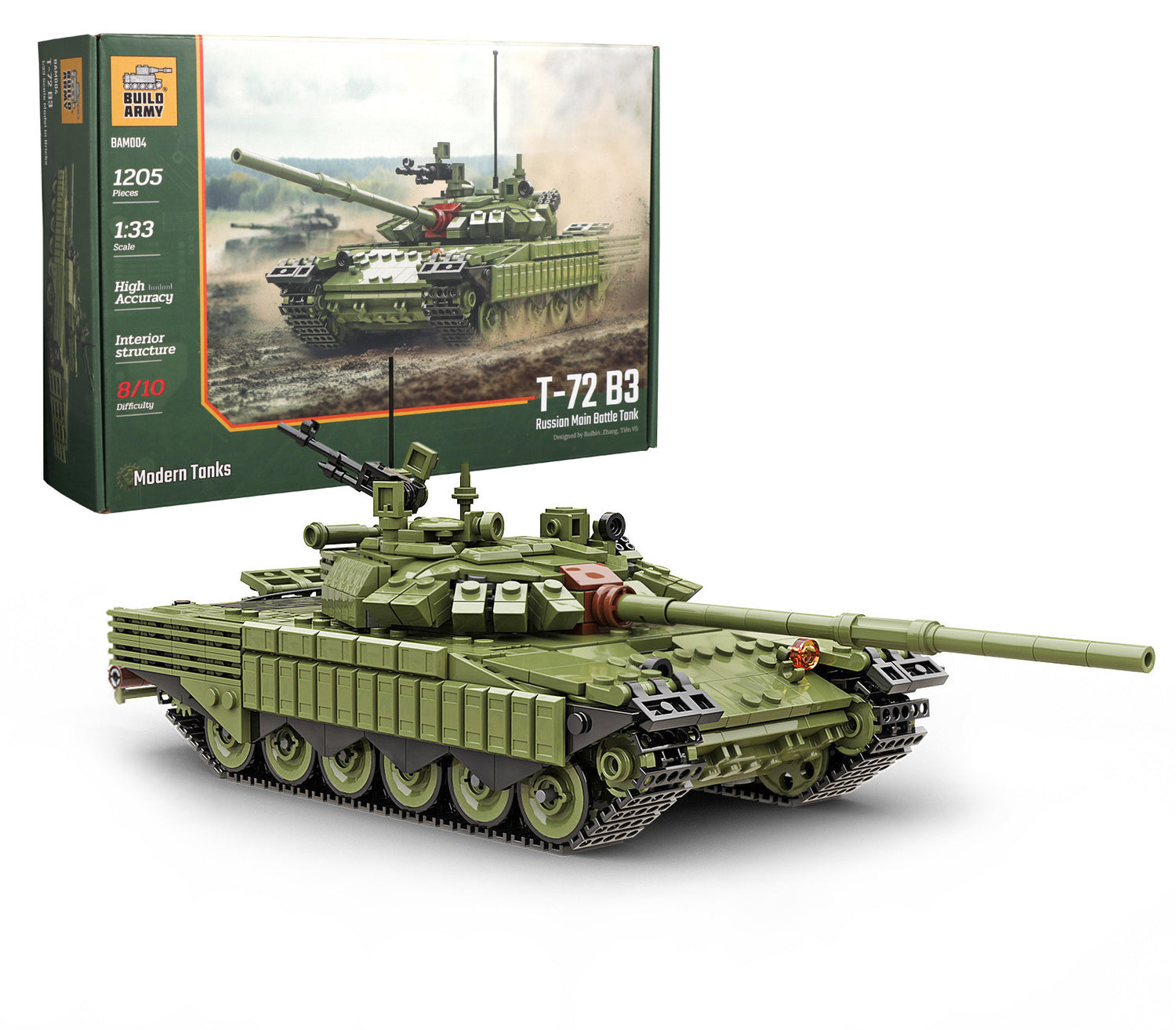 T-72 B3 Main Battle Tank Military Building Block Set