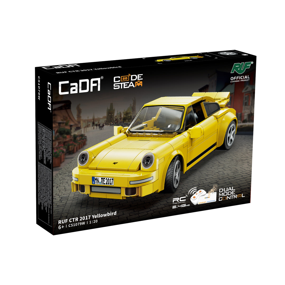 CaDA 1/20 RUF CTR 2017 Yellowbird -  222 pcs Car Building Block Set C51079W